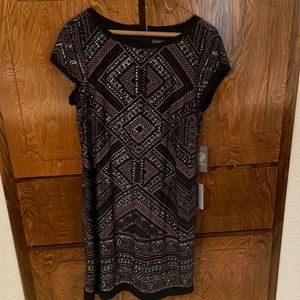 Vince Camuto size 10 patterned party dress new with tags